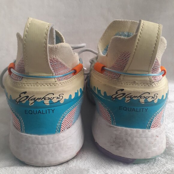 ELAPHURUS BASKETBALL SHOES MULTICOLOR BREATHABLE TRENDY SNEAKERS~WOMENS SIZE 6.5 - Picture 4 of 5